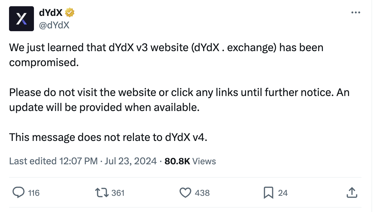 Nguồn: dYdX