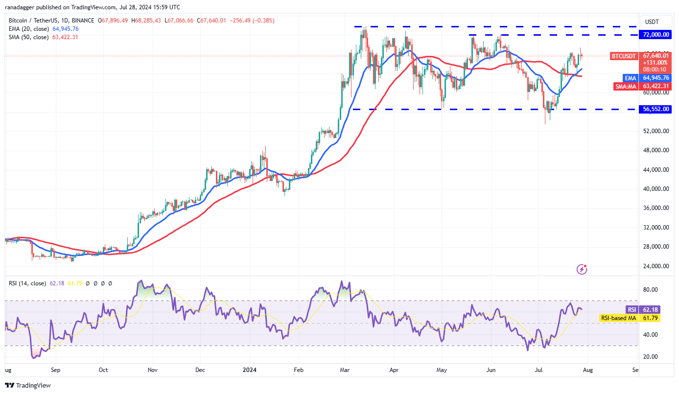 Biểu đồ hàng ngày BTC/USDT. Nguồn: TradingView