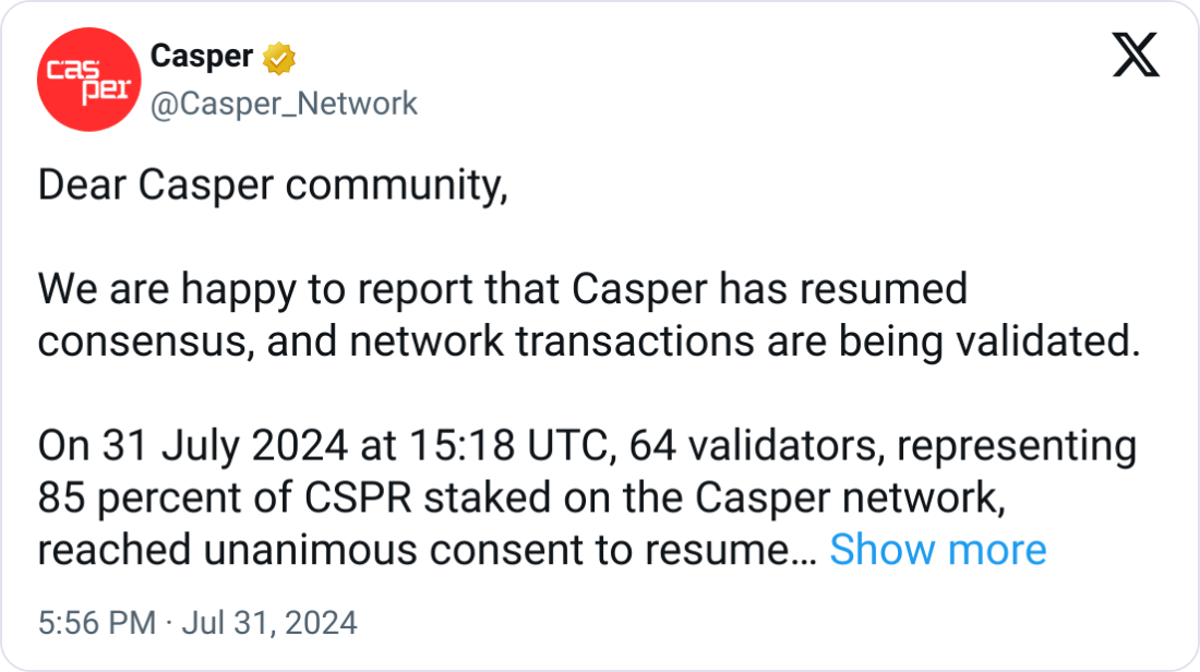 Nguồn: Casper Network