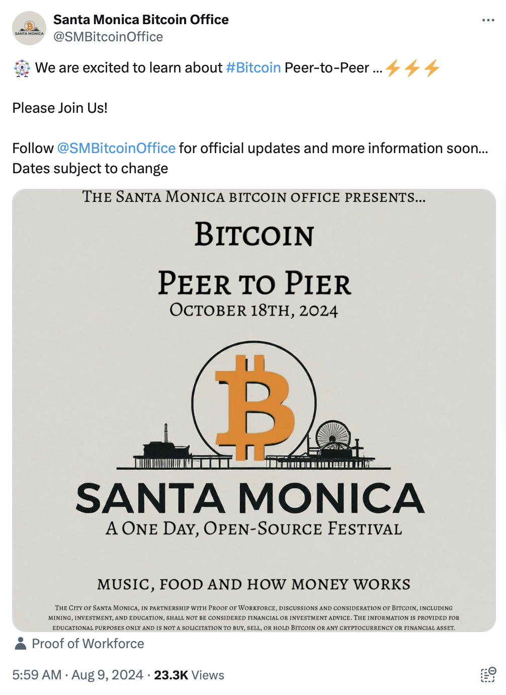 Nguồn: Văn phòng Bitcoin Santa Monica