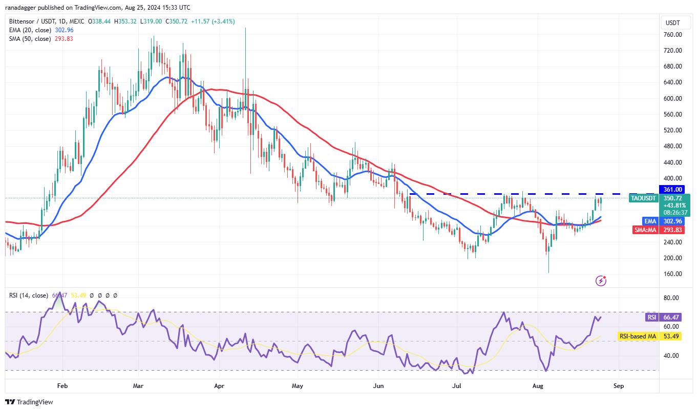 TAO/USDT daily chart