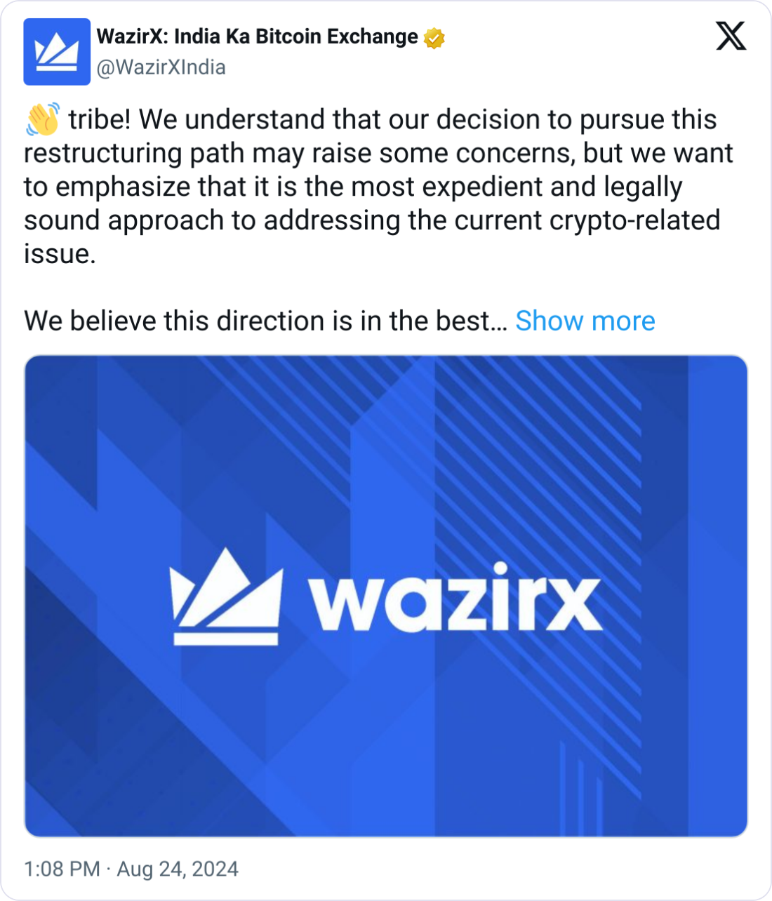 Nguồn: WazirX India Ka Bitcoin Exchange