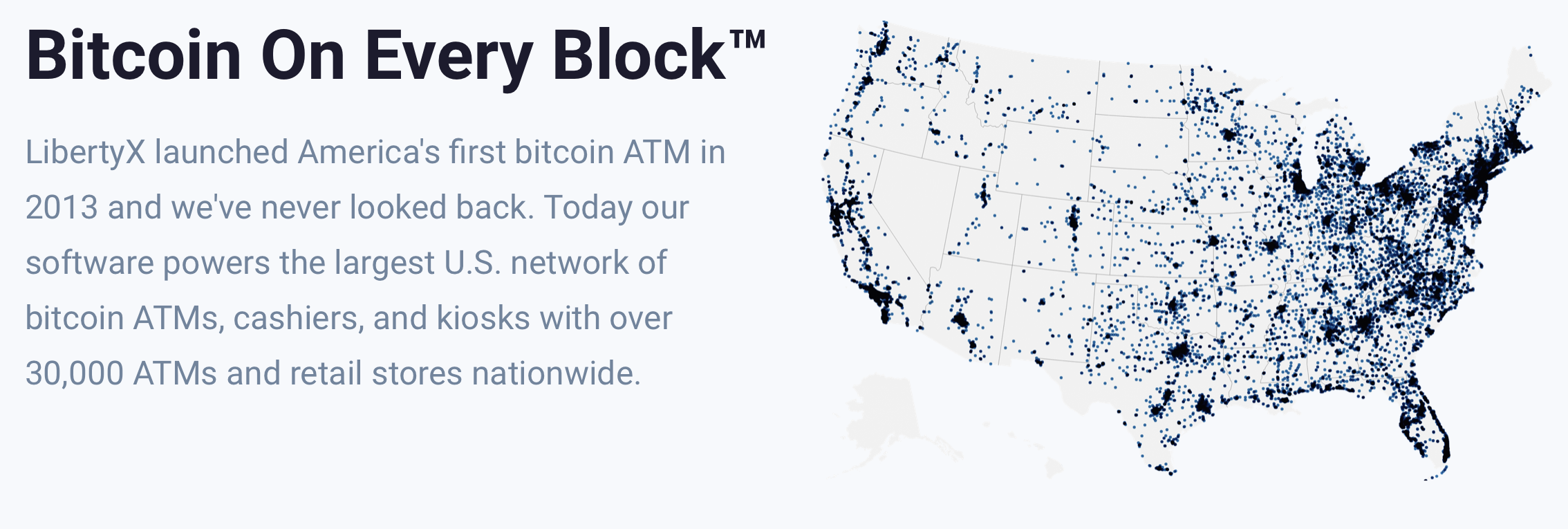 Mạng lưới ATM BTC LibertyX