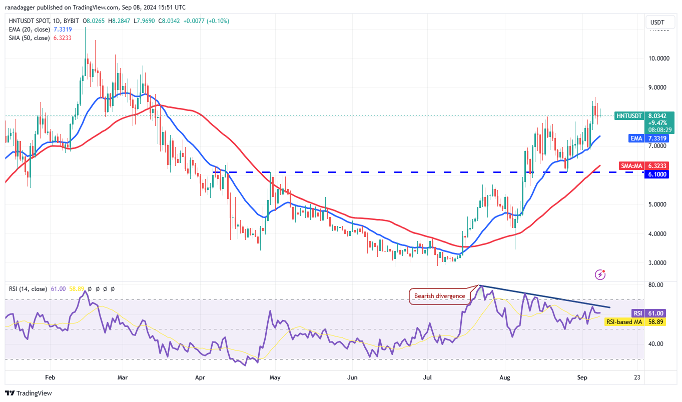 HNT/USDT daily chart