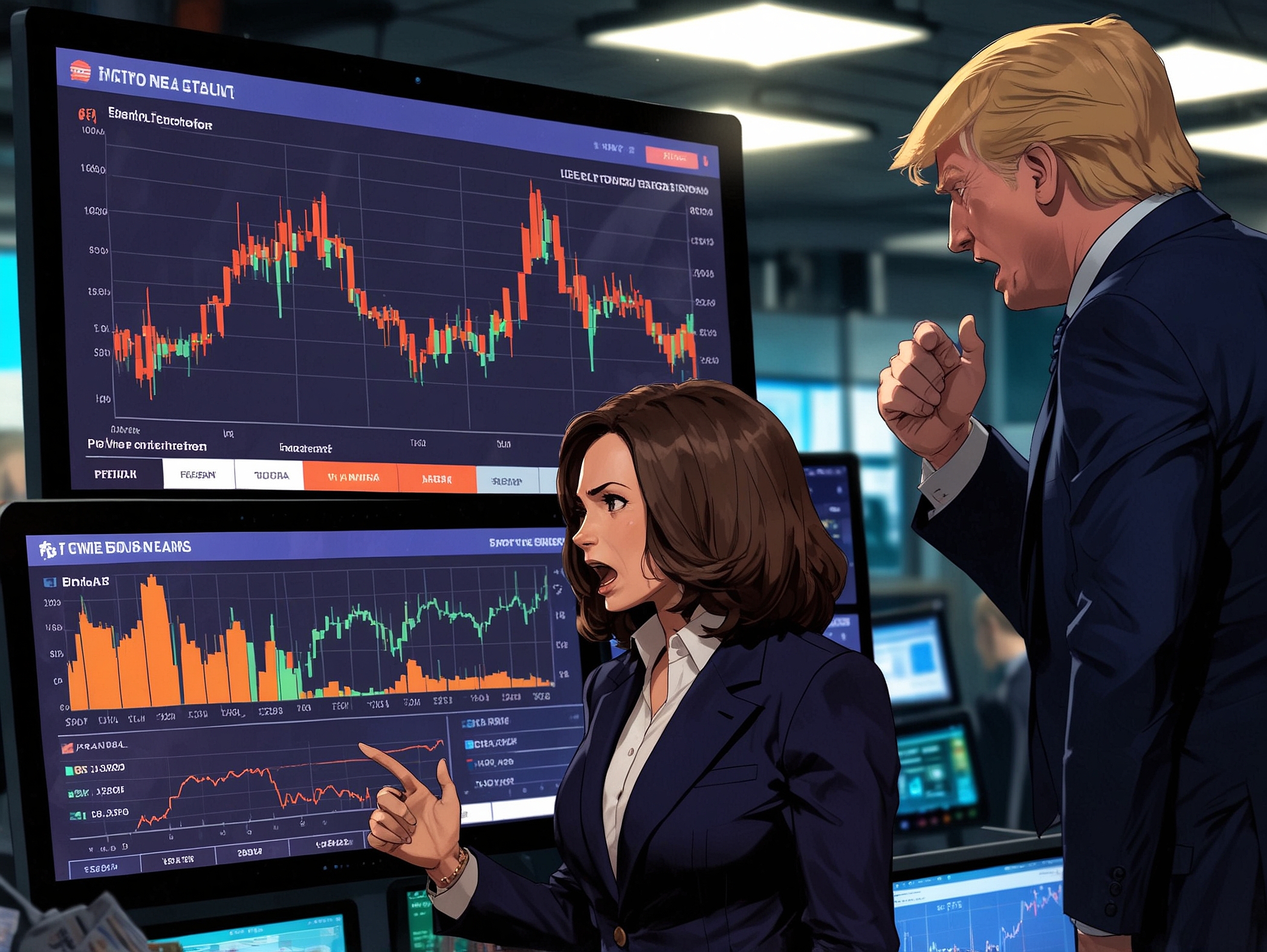 Bitcoin giảm mạnh sau cuộc tranh luận Trump-Harris, giá BTC tụt 2.2% trước khi công bố CPI