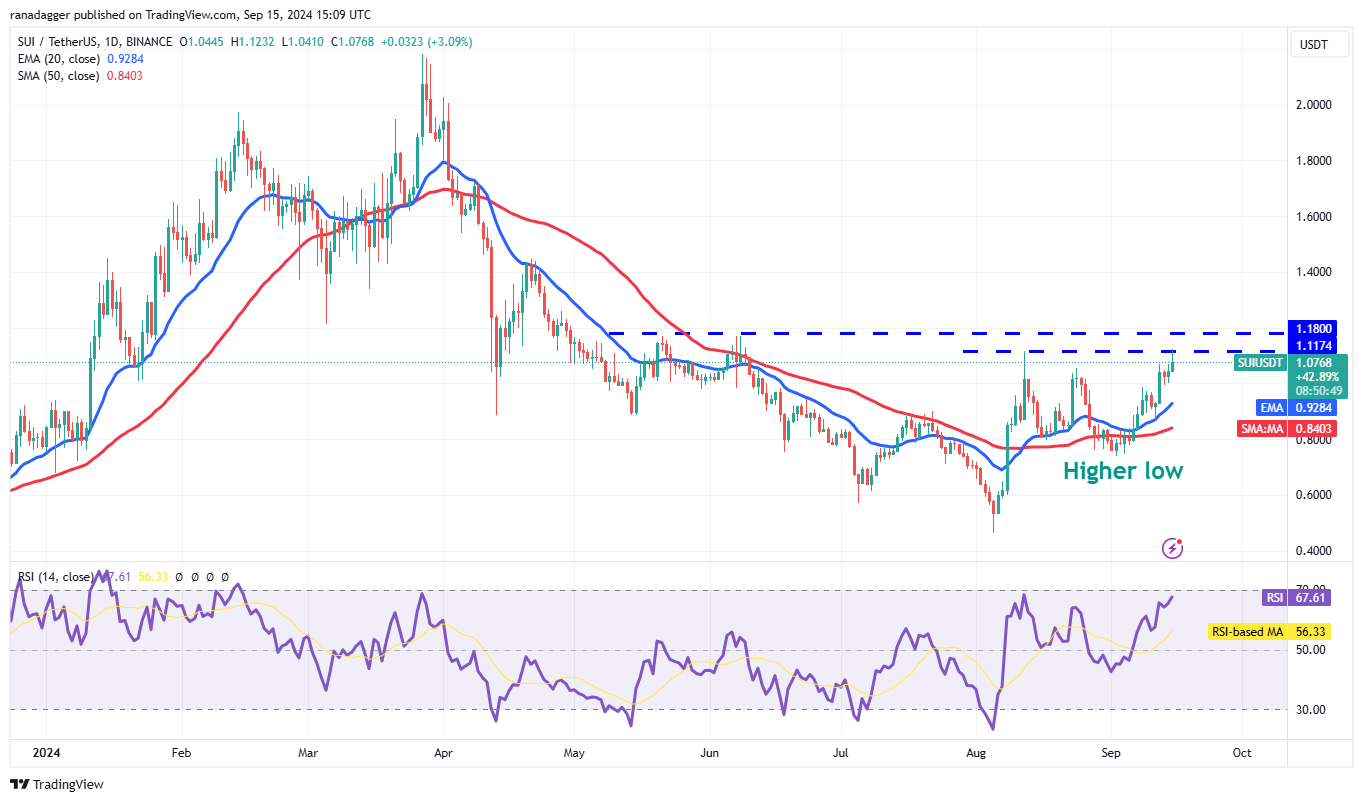 Biểu đồ hàng ngày SUI/USDT