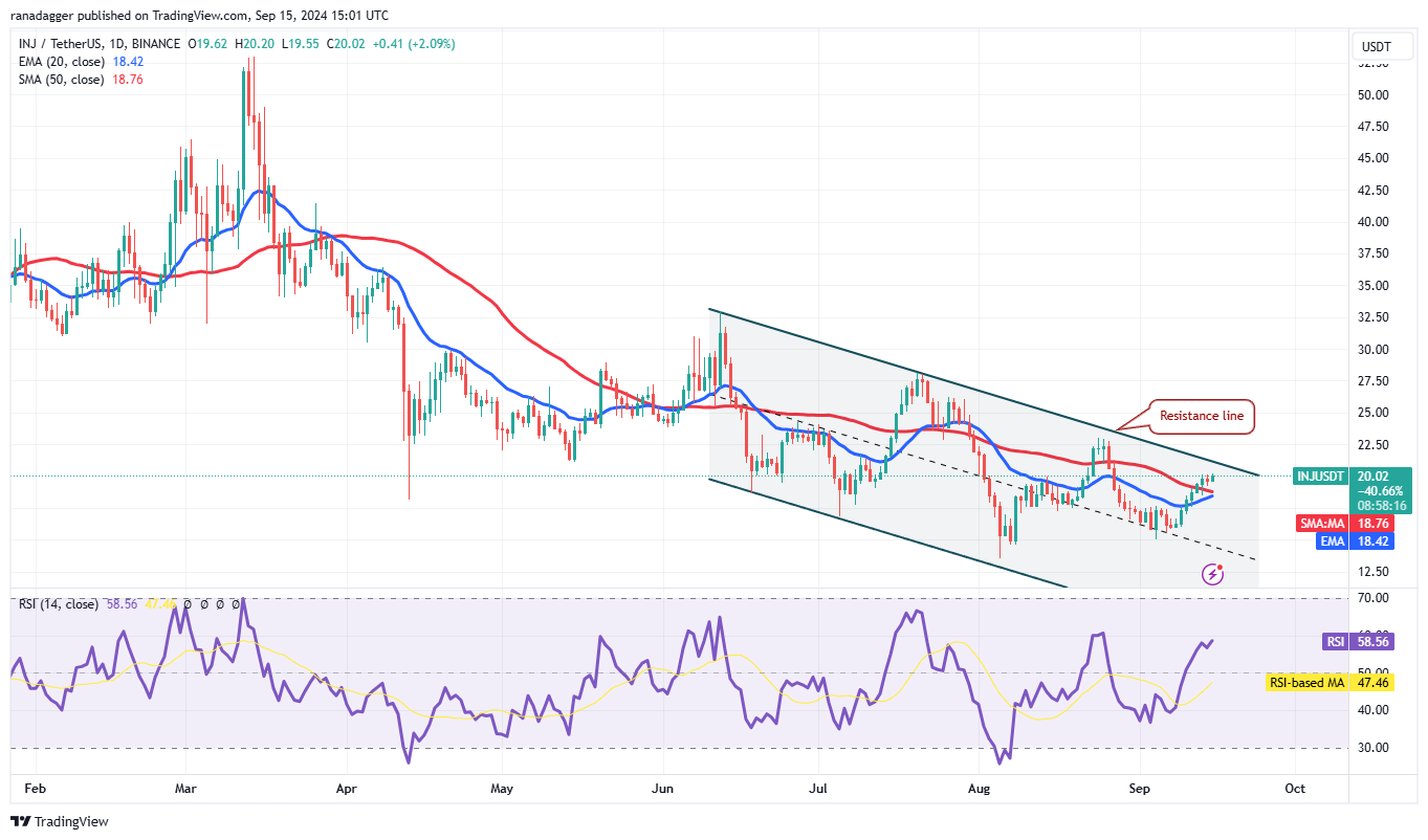 Biểu đồ hàng ngày INJ/USDT