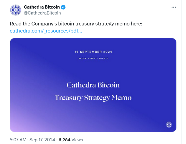 Nguồn: Cathedra Bitcoin / X