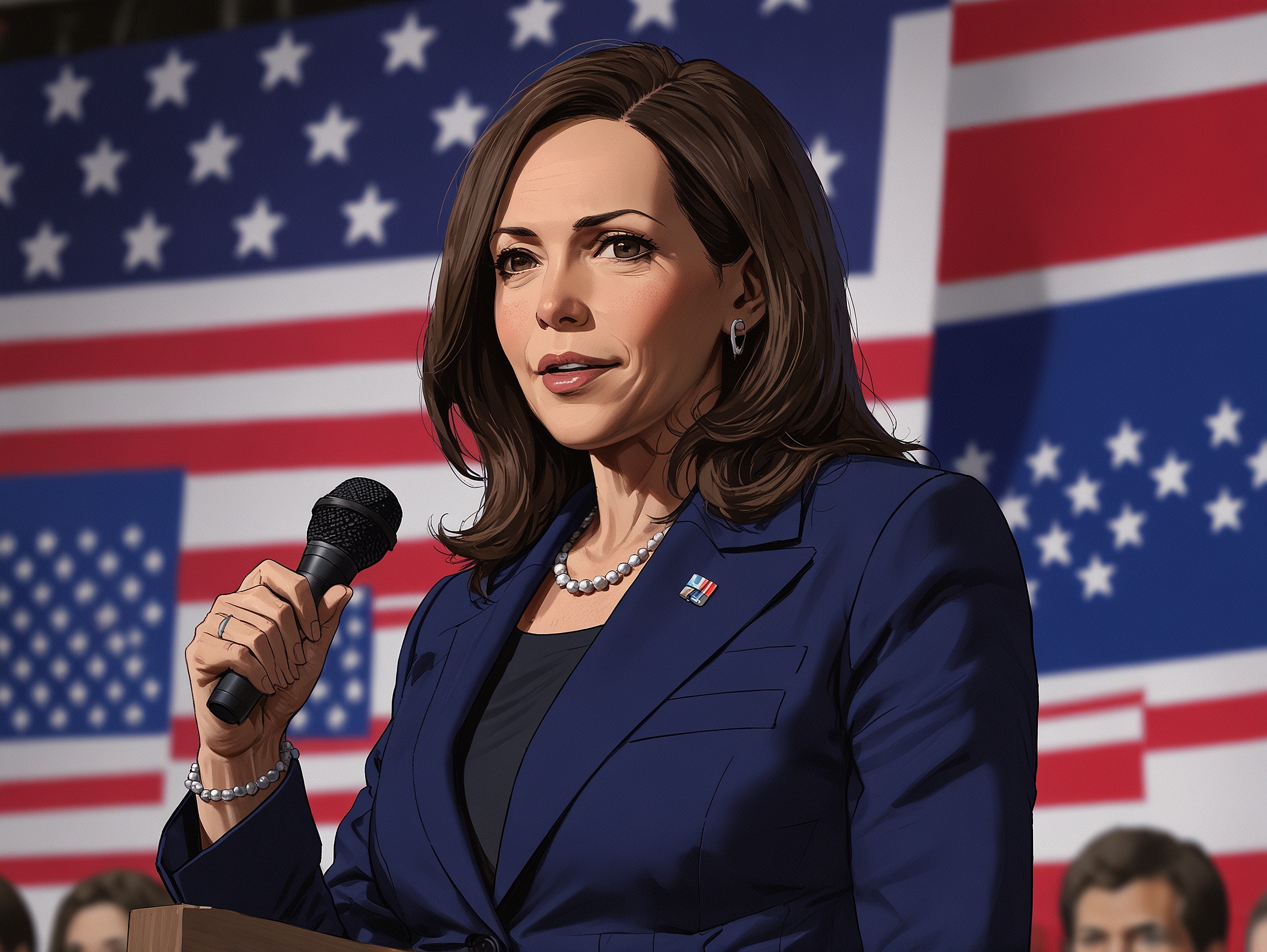 Kamala Harris dẫn đầu ở 4 trong 6 bang dao động trên Polymarket