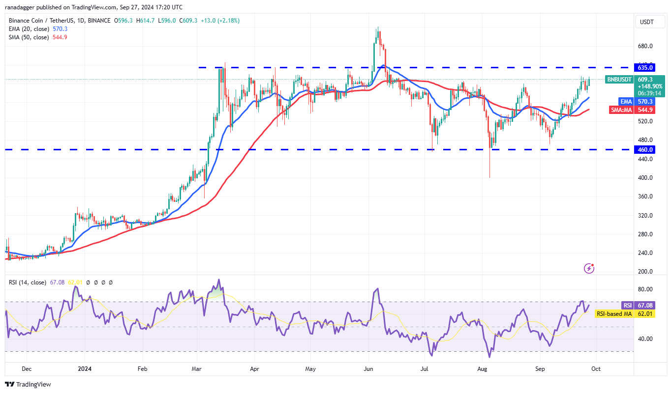 BNB/USDT daily chart